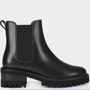 Lug Sole Black Ankle Boot - Size 6.5 - Aerosoles Ronn